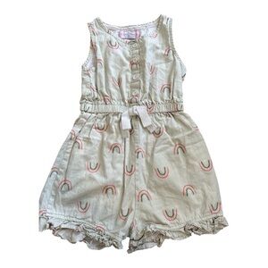 SweetHoney  Romper with Rainbow Accents